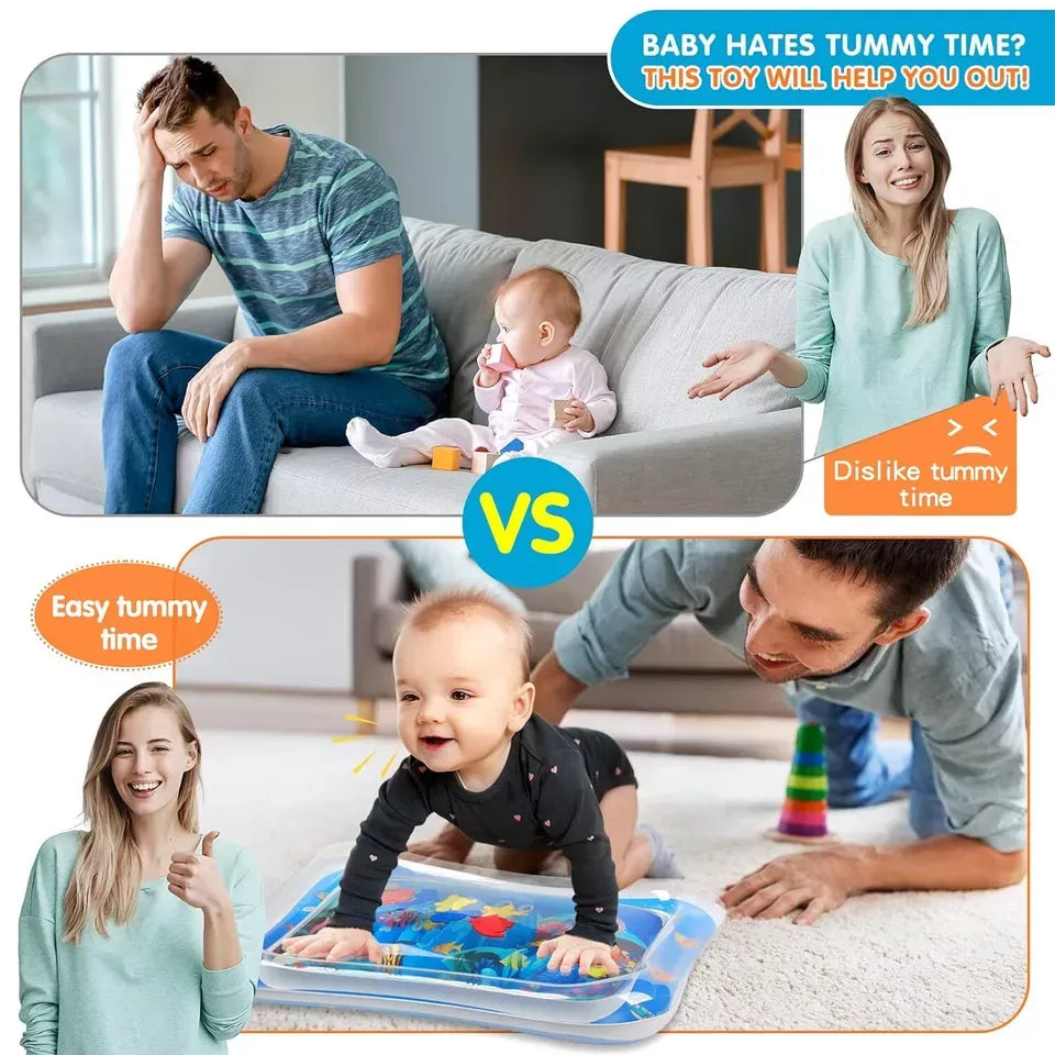 Leakproof Tummy Time Water Mat for Kids – Random Color