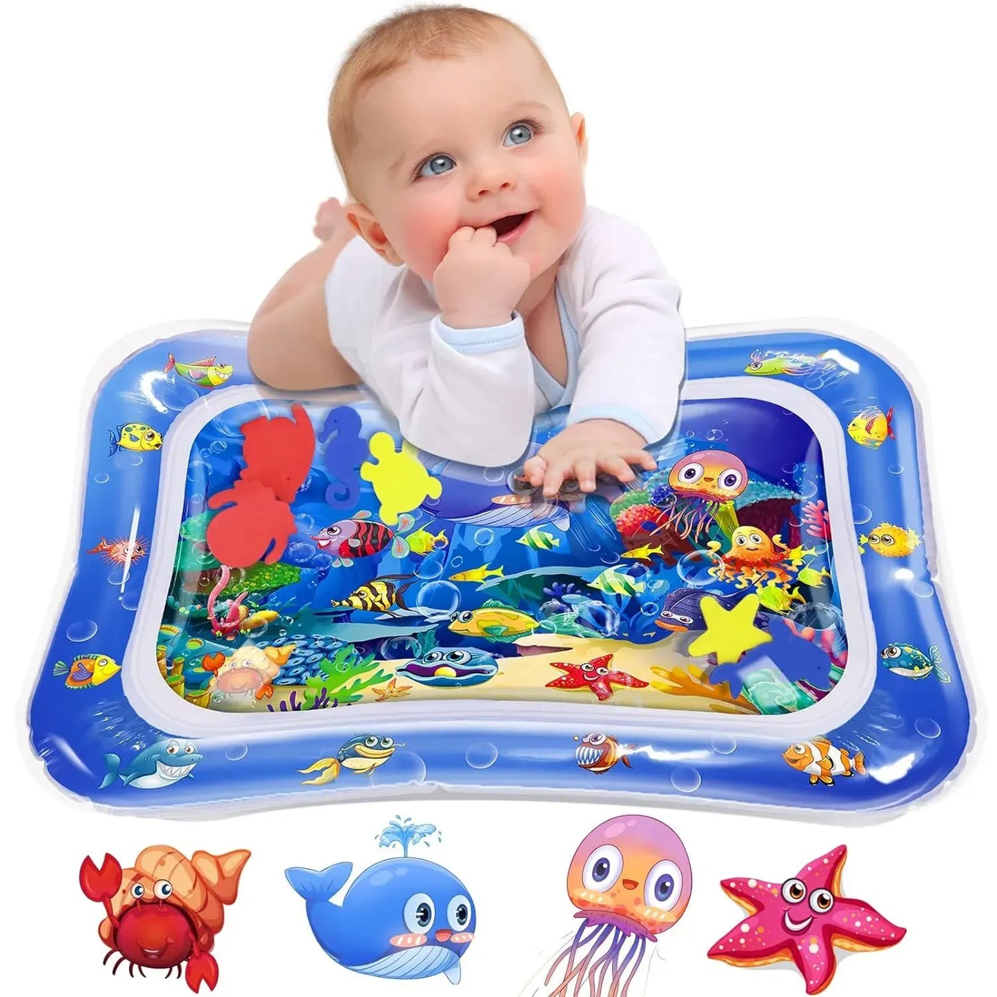 Leakproof Tummy Time Water Mat for Kids – Random Color