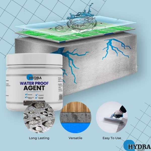 Hydra Waterproof Agent 250 g – High-quality waterproofing solution for walls and floors, protects surfaces from moisture and leaks (brush not included