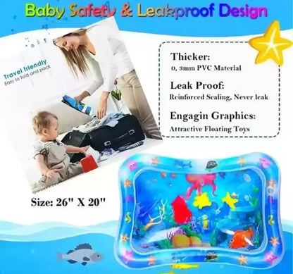 Leakproof Tummy Time Water Mat for Kids – Random Color