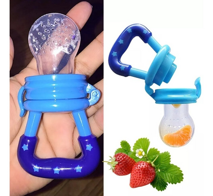 Food Pacifier + Feeder Spoon / Fresh Fruit Food Baby , Random Color