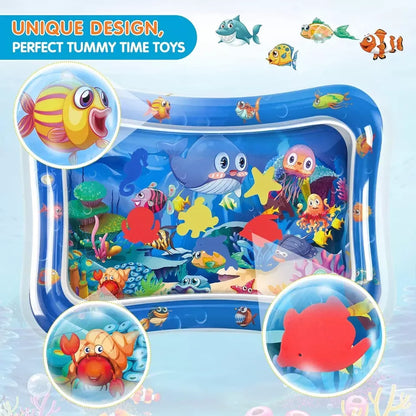 Leakproof Tummy Time Water Mat for Kids – Random Color