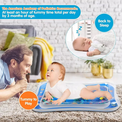 Leakproof Tummy Time Water Mat for Kids – Random Color