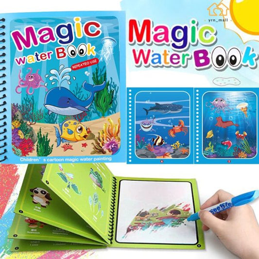 Magic Water Coloring Book with Pen