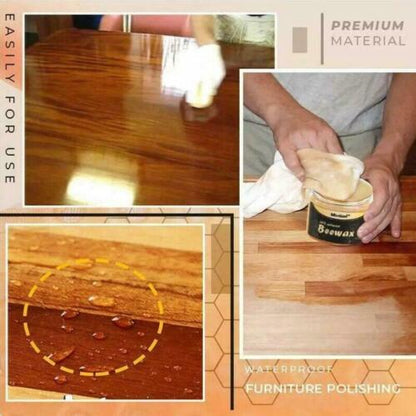 Natural Beeswax Wood Polish – Complete Care for Furniture | Buy 1 Get 1 Free